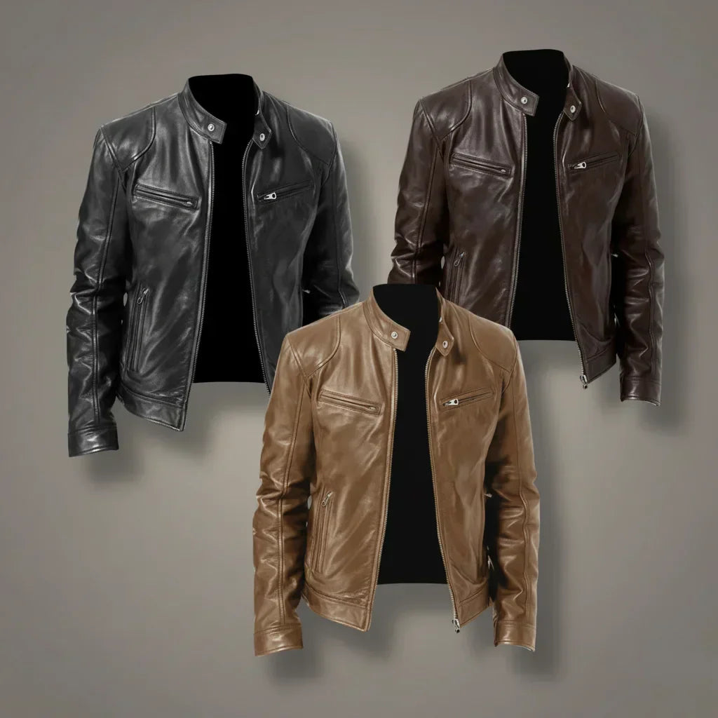 Weston™TM• Giacca in Pelle Uomo Trenton