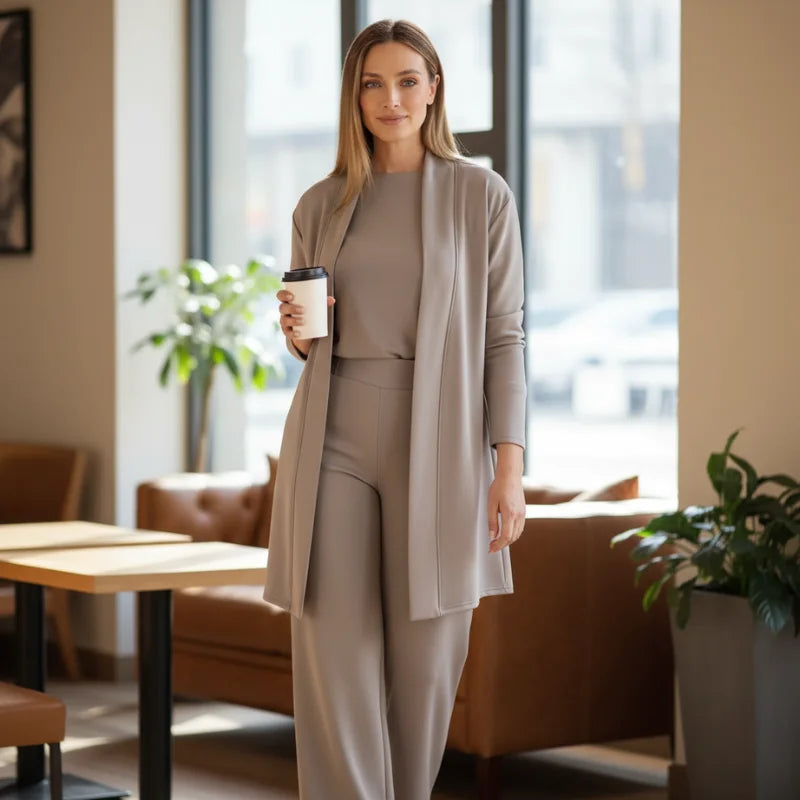 Lunara™ – Completo 3 pezzi elegante dal taglio fluido