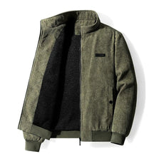 Weston™| Giacca in velluto a coste foderata in pile sherpa stile retrò