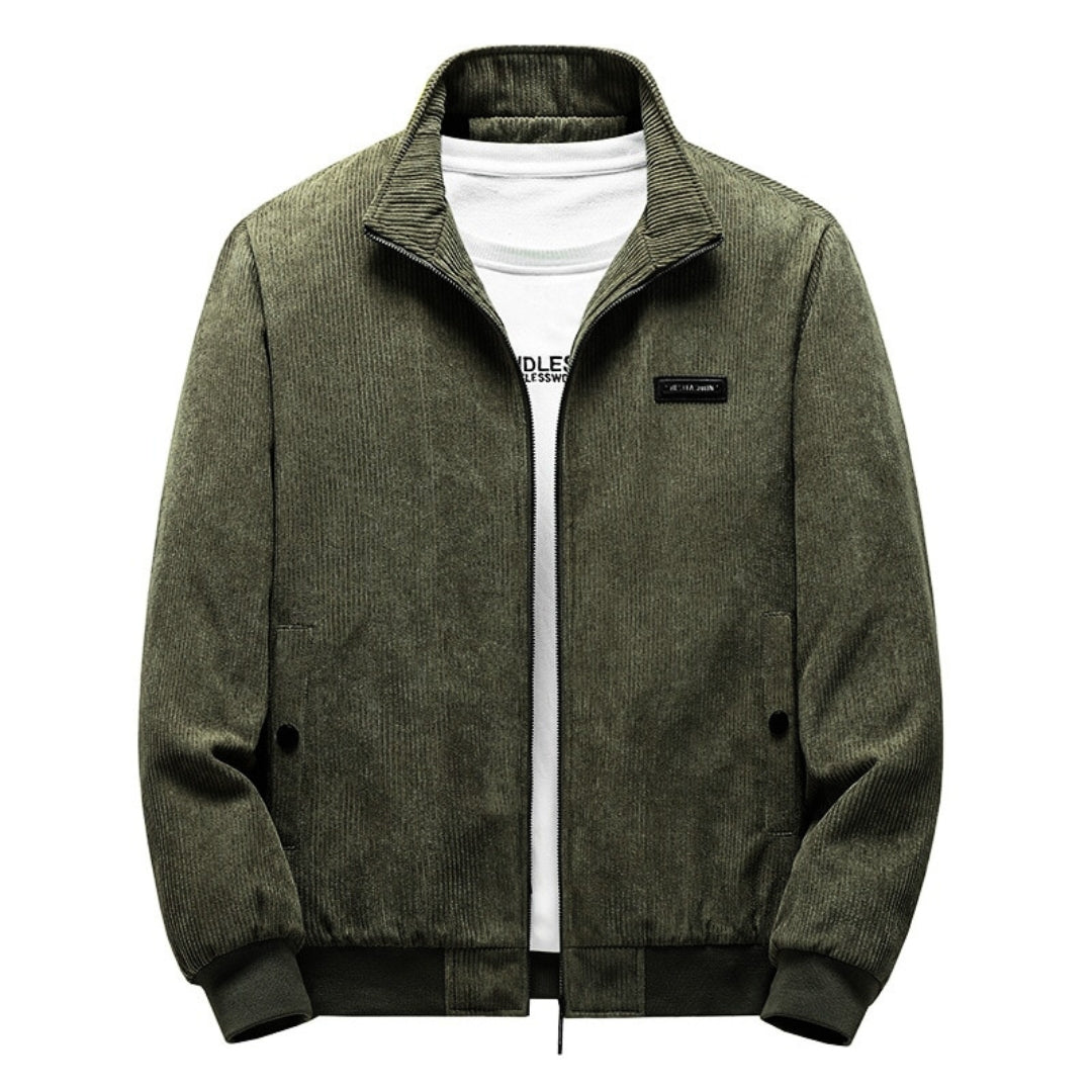 Weston™| Giacca in velluto a coste foderata in pile sherpa stile retrò