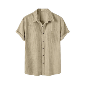 Shirt manches courtes en velours cotele | Weston™TM