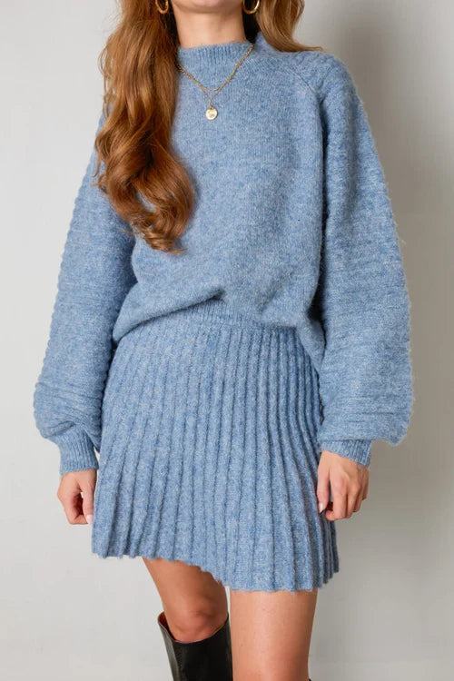 Weston™TM| Pullover e gonna plissettata eleganti Nina