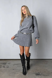 Weston™TM| Pullover e gonna plissettata eleganti Nina