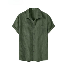 Shirt manches courtes en velours cotele | Weston™TM