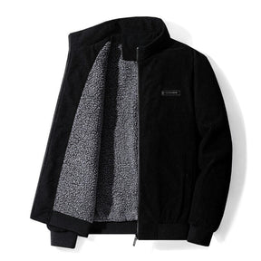 Weston™| Giacca in velluto a coste foderata in pile sherpa stile retrò