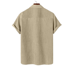 Shirt manches courtes en velours cotele | Weston™TM