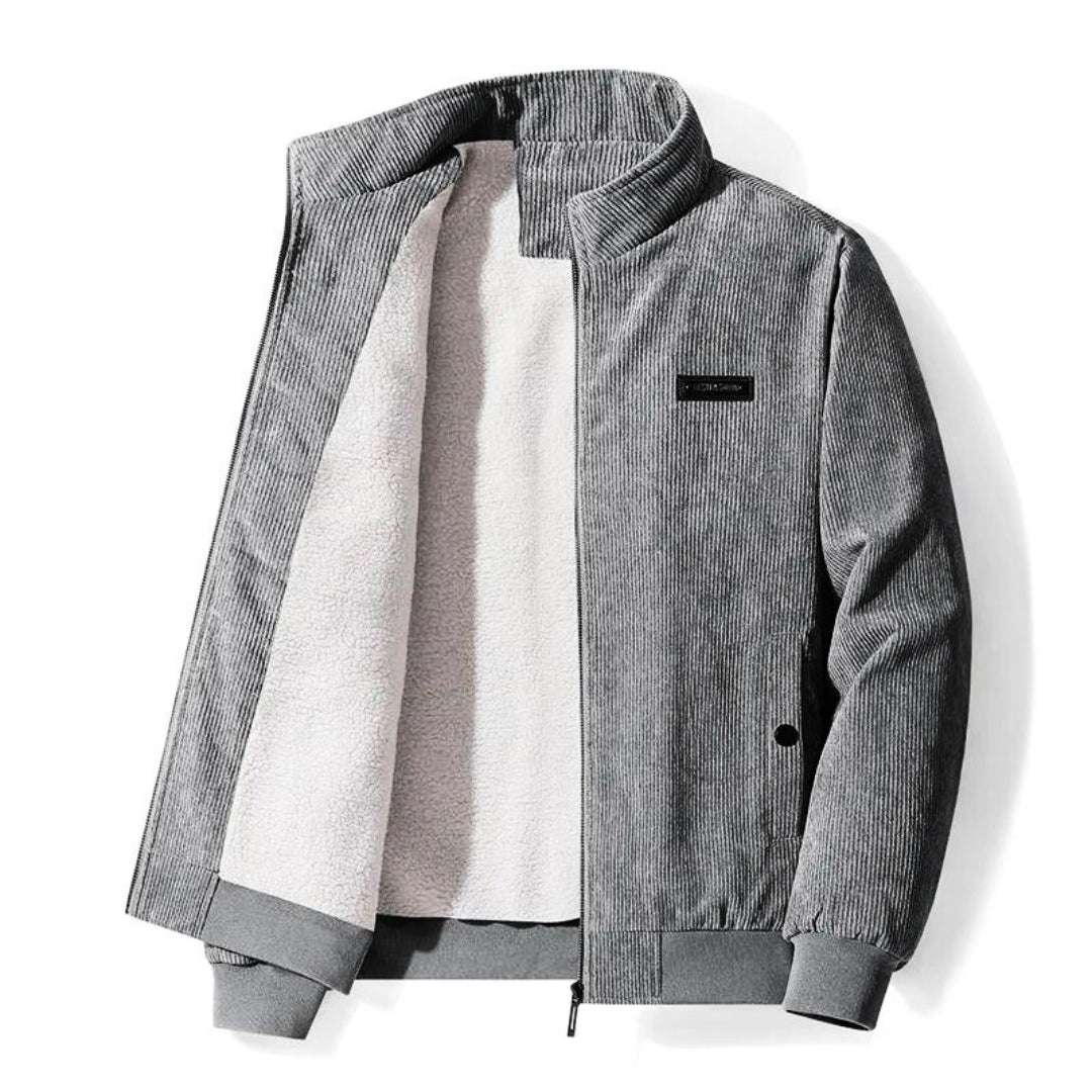 Weston™| Giacca in velluto a coste foderata in pile sherpa stile retrò