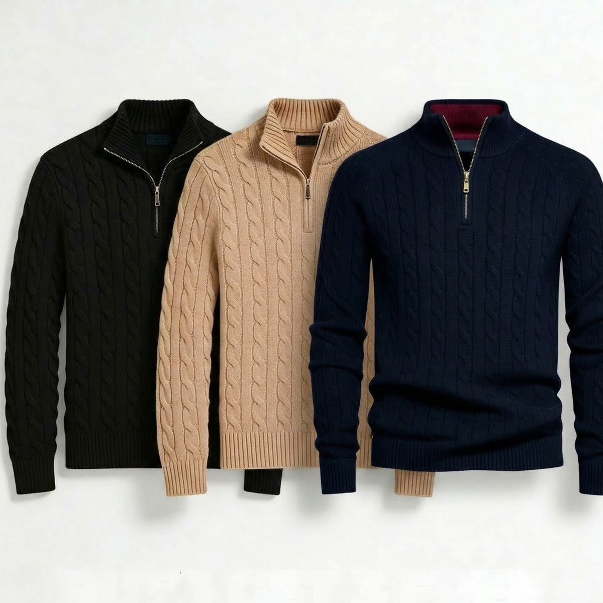RL KNIT ZIP SWEATER SET
